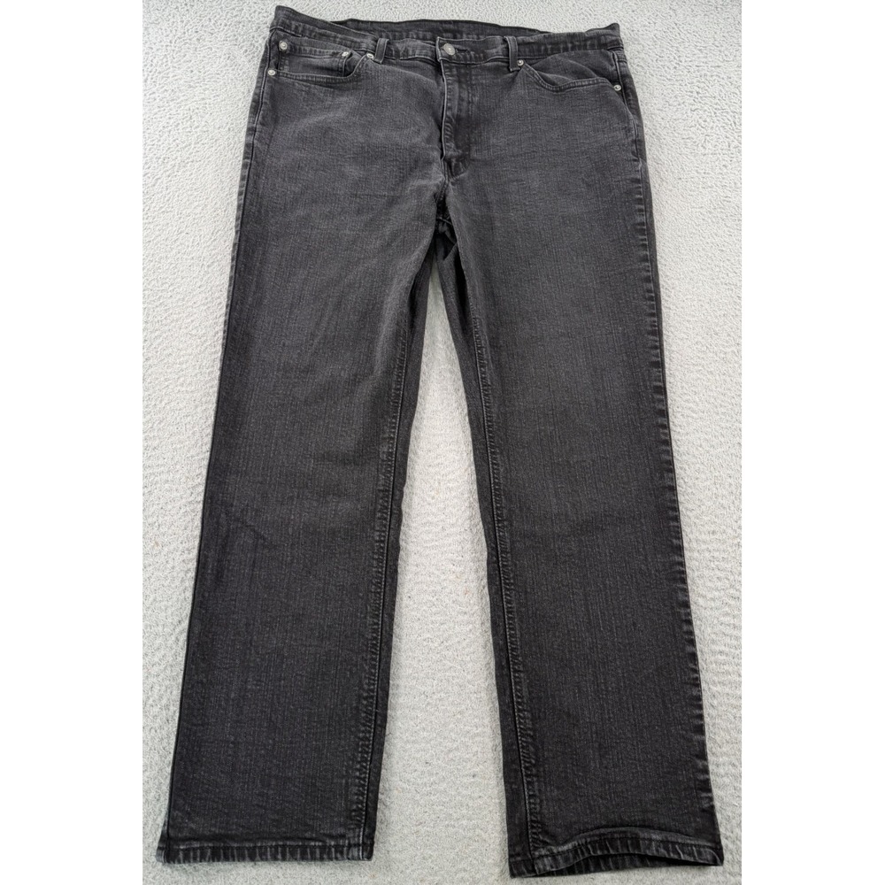 Levis 541 Athletic Taper Jeans Mens 38 Black Denim Cotton Stretch Mid Rise 38x28